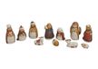 G. Wurm Kerststal Beelden - 11x stuks - Porselein - 3 tot 11 cm - Meerkleurig