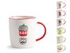 6 H&H Set van 6 kopjes uit New Bone China, kerstversiering, gesorteerd, cc370