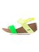 Bayton Selene Sandalen met riem neongeel / lichtgeel / neongroen / wit