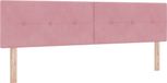 vidaXL Hoofdbord rose 180 cm velours