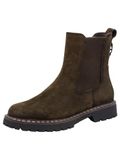 Tamaris - Dames - Chelsea boots - Suède - Olive - Maat 36
