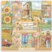 Stamperia Sunflower Art 8x8 Inch Paper Pack (10 Sheets, 190gsm, Scrapbooking, Adults)