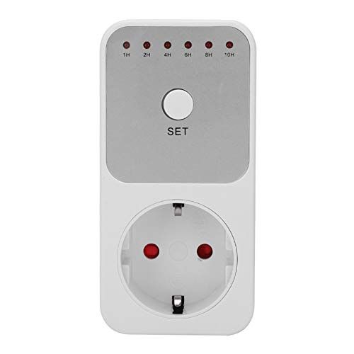 Walfront Timer Stopcontact Anti-diefstal Willekeurige Schakelaar Stekker 10,5 X 5,2 X 3 Cm Plug-in Tijdschakelaar Controller Plug-in Countdown-tijdschakelaar Industriële Benodigdheden