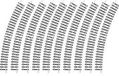 Minitrix 14920 Rails courbes 30° 295,4 mm 10 pièce(s)