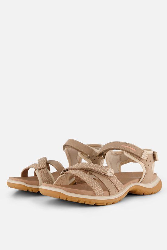 Ecco Offroad Roam Sandalen Dames Beige Leer Maat 40