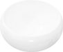vidaXL - Wastafel - rond - 40x15 cm - keramiek - wit