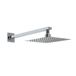 Hudson Reed Pommeau de douche carré - Douche de pluie - Bras mural - 20 cm