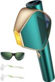 JUNG Épilateur IPL, appareil IPL ultra-rapide pour l'épilation avec technologie laser, convient aux femmes et aux hommes. Contient 999 900 impulsions lumineuses et 1 embout