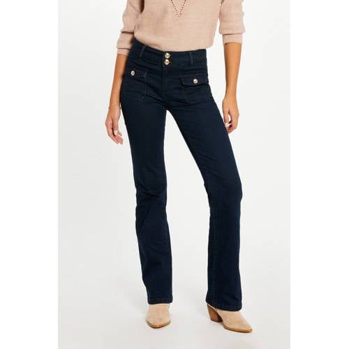 Morgan high waist bootcut jeans dark blue