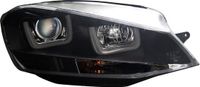 Set AutoStyle Set Koplampen 'Dual U' incl. DRL passend voor Volkswagen Golf VII 2012-2017 - Zwart
