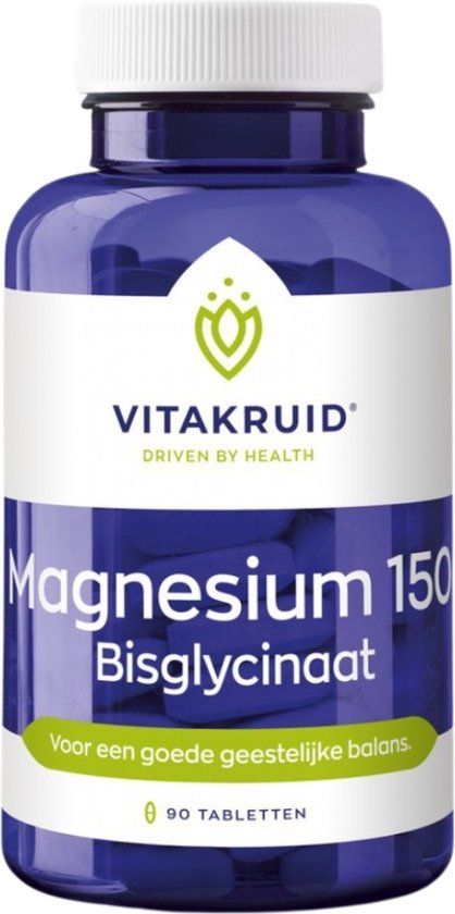 Vitakruid Magnesium 150 bisglycinaat - 90 Tabletten