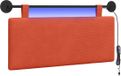 vidaXL - Hangend hoofdbord - Rood-oranje - Corduroy - stof