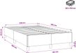 vidaXL Bedframe velours bleu foncé 120x190 cm