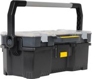 STANLEY Gereedschapskoffer 24'' - Zwart, Transparant