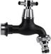 Bradas waterkraan 3/4, verchroomd messing, matzwart finish