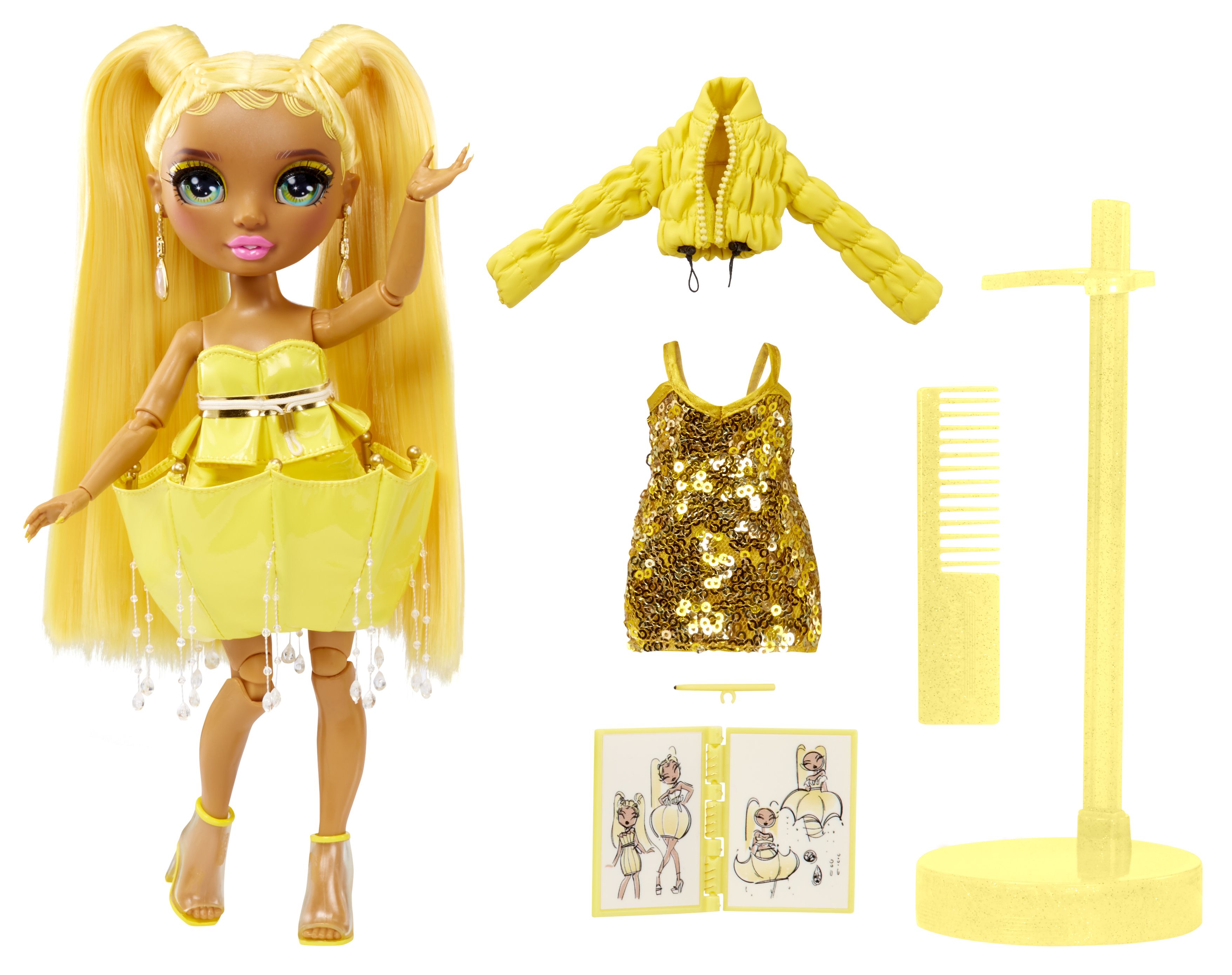 Rainbow High Fantastic Fashion Doll - Sunny Madison - Yellow - 28cm