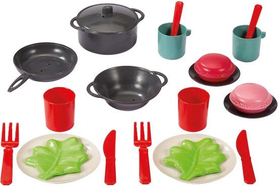 Jouets Ecoiffier 100% Chef Theeset in Tas - 22dlg.