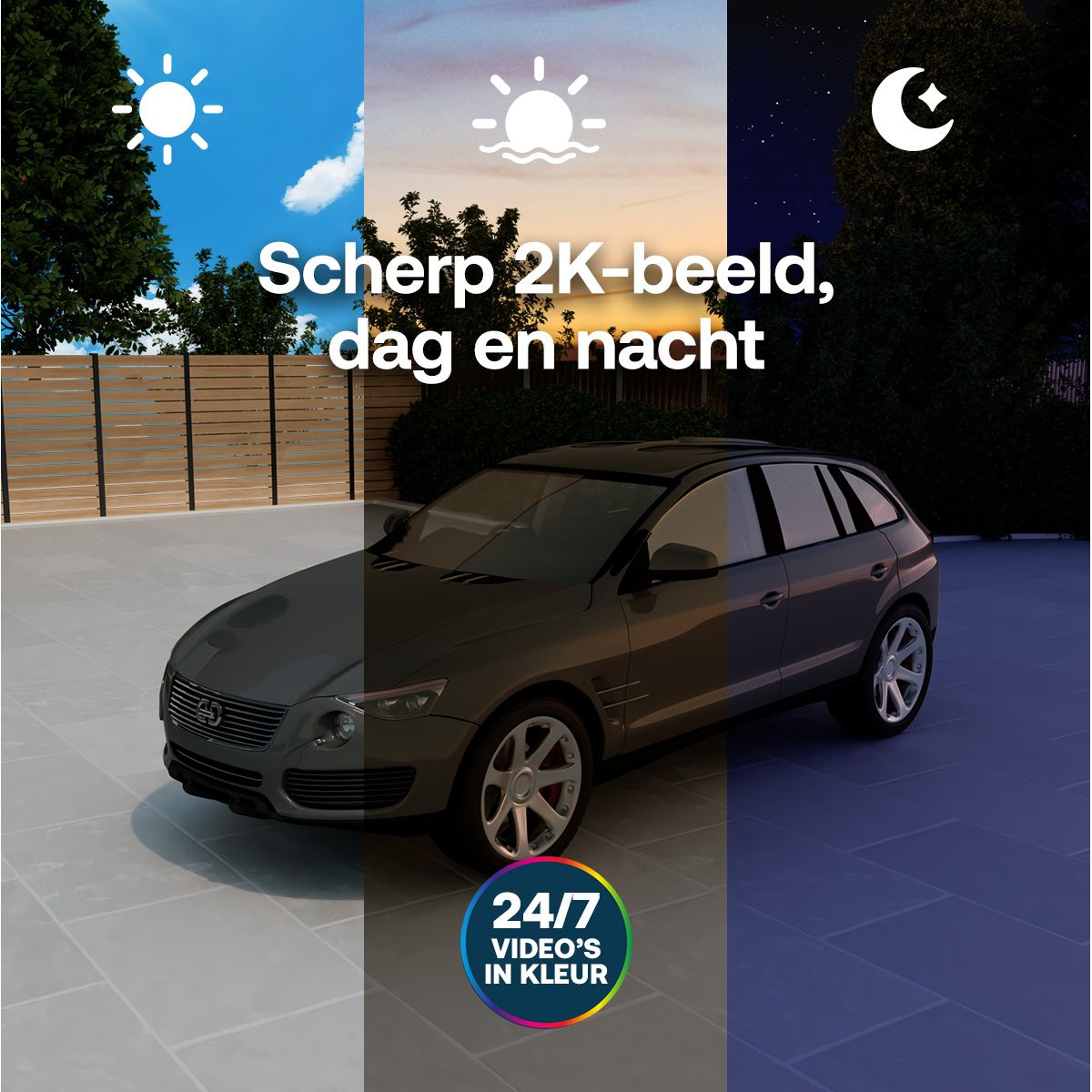 Arlo Essential 3 2K Beveiligingscamera's met Zonnepanelen (3-pack)