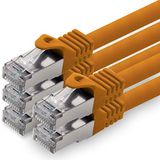 1aTTack.de CAT.7 netwerkkabel patchkabel SFTP PIMF LSZH Gigabit LAN-kabel 10 Gb/s cat7 kabel met RJ45-connector