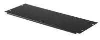 RS PRO stalen blindplaat 4U, 483 x 9mm, zwart