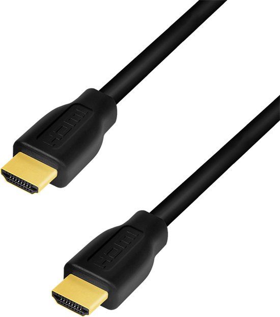 LogiLink HDMI AV Aansluitkabel [1x HDMI-stekker - 1x HDMI-stekker] 1 m Zwart