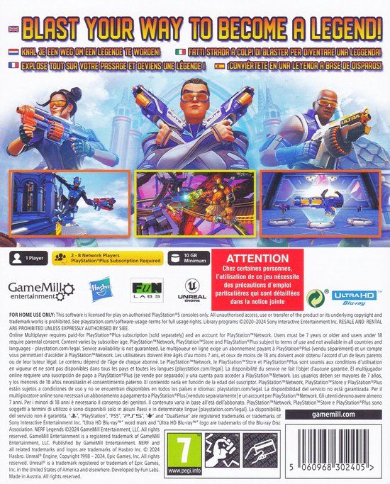Maximum Games PS5 Nerf Legends