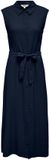 ONLY Jurk ONLGOA Linnen Lange jurk Navy Blazer