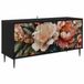 vidaXL Tv-meubel BORNE 102 x 33 x 51 cm Zwart eiken Bewerkt hout