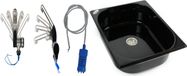 Évier 325x265x100 + robinet, pompe immergée, lavabo pour camping, adapté pour Volkswagen T4/5/6