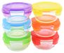 Merkloos Omgoods - Ensemble de 6 récipients de conservation des aliments en verre, sans BPA, de 200 ml