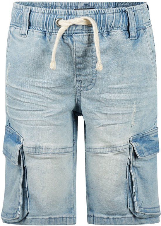 No Way Monday Short Cargo Jeans Boys Blue Maat 104