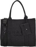 Charm London Bond Laptoptas 15,6 inch - Shopper - Schoudertas - Laptopvak - Denim - Spijkerstof - Zwart