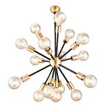 Homemania Kandelaar Tubo, zwart en goud, metaal
