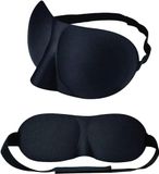 PARENCE - Slaapmasker - Nachtmasker met versteviging en neusklep - Fleece Comfort Masker - 23 x 9 cm