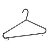 Amazon Basics Kledinghangers met broekstang en clips, zwart (50 stuks)