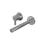 Brauer Chrome Edition Robinet de lavabo encastrable avec bec droit et rosaces Modèle E2 Chrome