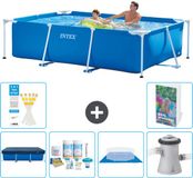 Intex Rechthoekig Frame Zwembad - 260 x 160 x 65 cm - Blauw