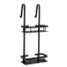 XIVADA Doucherek Hangend - 2-Laags - Metaal - 20 x 16 x 60 cm - Zwart