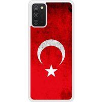 Samsung Galaxy A02S Drapeau turquie Verstevigd hoesje met sublimatie bedrukking