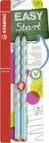 STABILO Ergonomisch grafietpotlood voor rechtshandigen - EASYgraph - B - 2 Stuks - Blauw