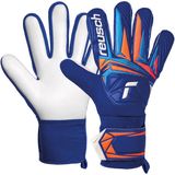 Reusch Attrakt Starter Solid Keepershandschoenen Senior Blauw/Oranje/Wit Maat 9