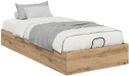 vidaXL Ottoman Bedframe Artisanaal Eiken 75,5 x 190 cm