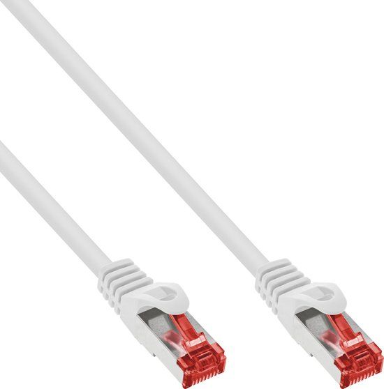InLine® Patchkabel, S/FTP, Cat.6, 7.5m, Wit