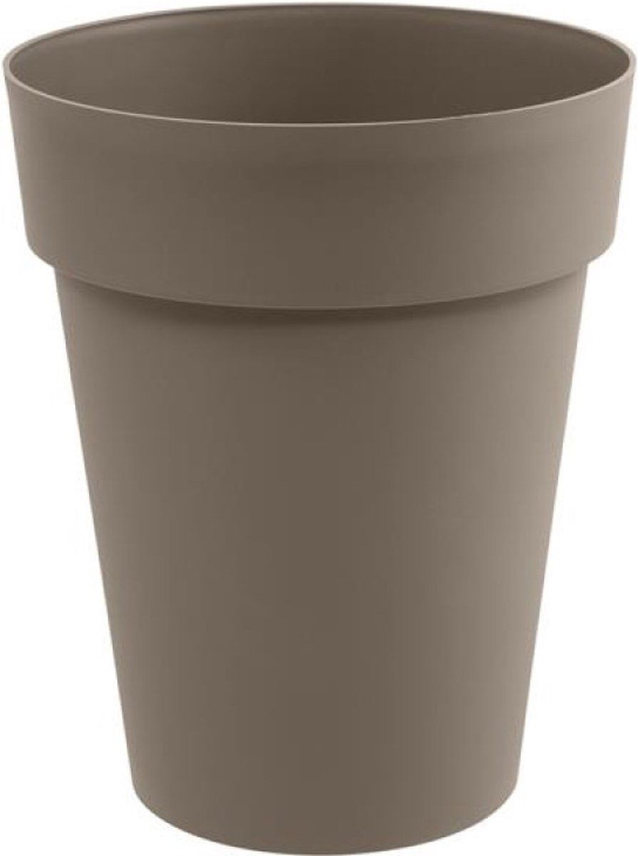 EDA Bloempot Toscane kunststof taupe D44 x H53 cm - 50 liter