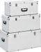 vidaXL Opbergkoffers 3 stuks aluminium zilverkleurig