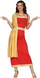 FIESTAS GUIRCA Charmante Rode Romeinse Keizerin - Vrouw - Rood/Goud - XL/XXL