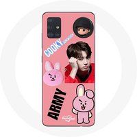 Maniacase Etui voor Samsung Galaxy A51 5G BTS Bangtan Boy BT21 Cooky Jungkook ARMY