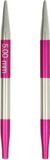 KnitPro SmartStix verwisselbare breipunten 5.00mm Zilver/Roze Metaal