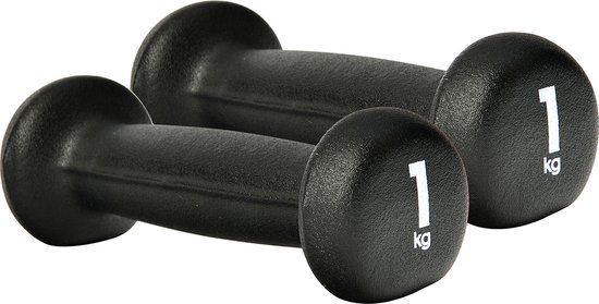 Adidas Dumbbell Set Neopreen - 2 x 1 kg - Black/White