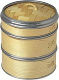JADE TEMPLE Hout-Bambus Steamer 3-delig - 1 stuk